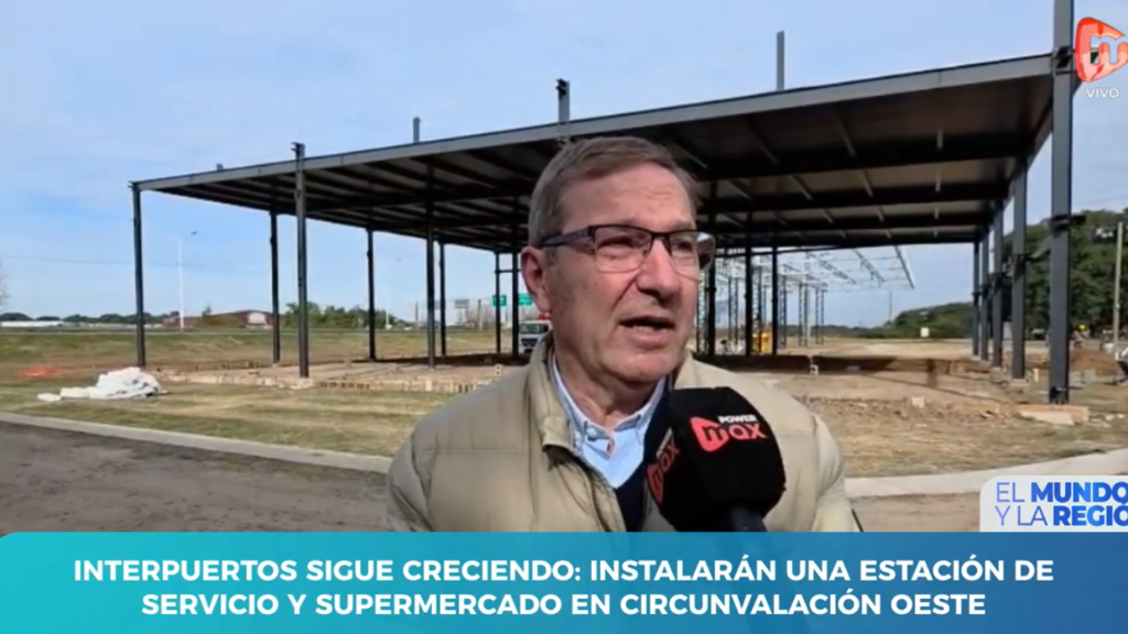 Interpuertos crece. Estación de servicio y Supermercado.